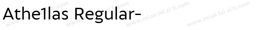 Athe1las Regular字体转换